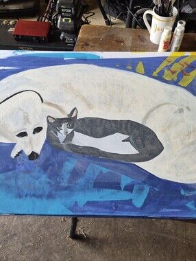 Customized Pet Portraits By @DoctorStefani & Peace Garden Designs